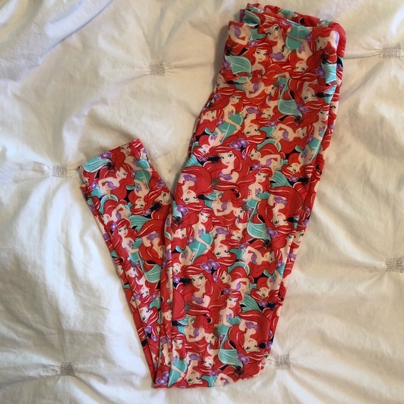 LuLaRoe Pants - LuLaRoe Disney Little Mermaid Ariel Leggings OS